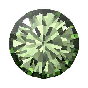 1028 & 1088 Swarovski Pointed Back Chaton Round Stones, ReCreated Peridot (1408)
