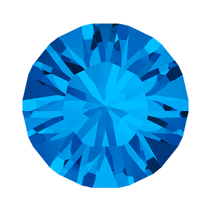 1028 & 1088 Swarovski Pointed Back Chaton Round Stones, Sapphire (206)
