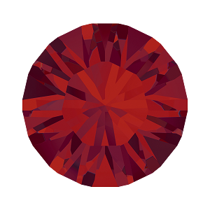 1028 &amp; 1088 Swarovski Pointed Back Chaton Round Stones, Siam (208)