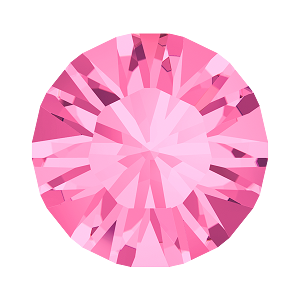 1028 &amp; 1088 Swarovski Pointed Back Chaton Round Stones, Rose (209)