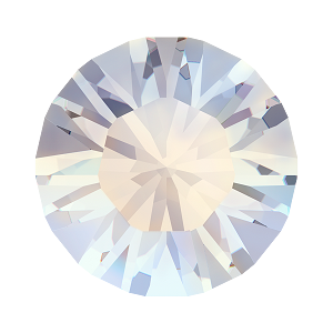 1028 & 1088 Swarovski Pointed Back Chaton Round Stones, White Opal (234)