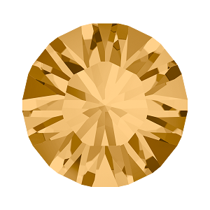 1028 &amp; 1088 Swarovski Pointed Back Chaton Round Stones, Light Colorado Topaz (246)