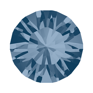 1028 &amp; 1088 Swarovski Pointed Back Chaton Round Stones, Denim Blue (266)