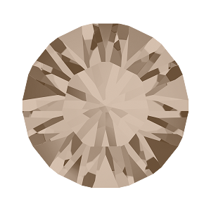 1028 & 1088 Swarovski Pointed Back Chaton Round Stones, Greige (284)