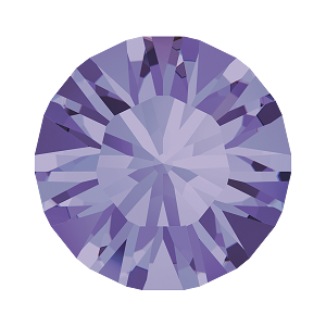 1028 &amp; 1088 Swarovski Pointed Back Chaton Round Stones, Tanzanite (539)