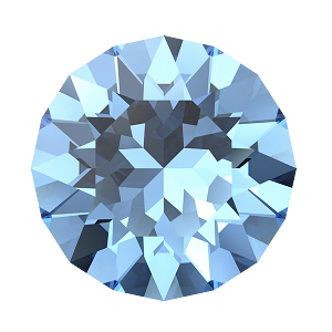 1028 &amp; 1088 Swarovski Pointed Back Chaton Round Stones, ReCreated Ice Blue (1405)
