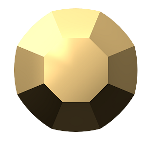 2000, 2058 &amp; 2088 Swarovski Flatback No Hotfix, Crystal Aurum (001 AUR)