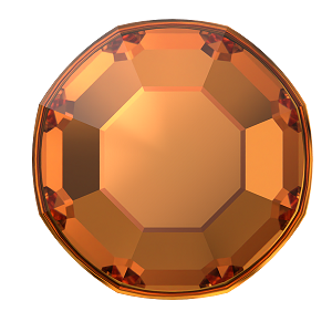 2000, 2058 &amp; 2088 Swarovski Flatback No Hotfix, Dark Orange (1202)