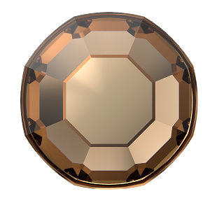 2000, 2058 &amp; 2088 Swarovski Flatback No Hotfix, ReCreated Light Smoked Topaz (1402)