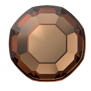 2000, 2058 &amp; 2088 Swarovski Flatback No Hotfix, ReCreated Smoked Topaz (1403)