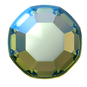 2000, 2058 & 2088 Swarovski Flatback No Hotfix, Peridot Shimmer (214 SHIM)