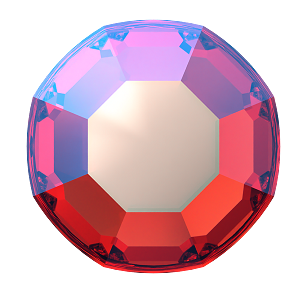 2000, 2058 & 2088 Swarovski Flatback No Hotfix, Light Siam Shimmer (227 SHIM)