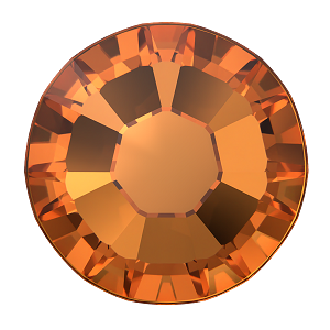 2000, 2058 & 2088 Swarovski Flatback No Hotfix, Dark Orange (1202)