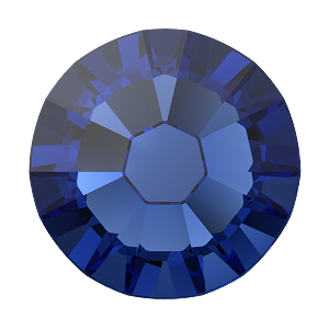2000, 2058 & 2088 Swarovski Flatback No Hotfix, ReCreated Dark Sapphire (1404)