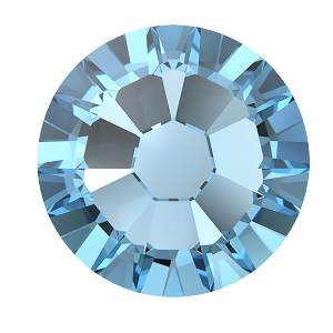 2000, 2058 &amp; 2088 Swarovski Flatback No Hotfix, Aquamarine (202)