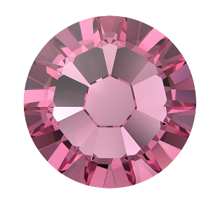 2000, 2058 &amp; 2088 Swarovski Flatback No Hotfix, Rose (209)