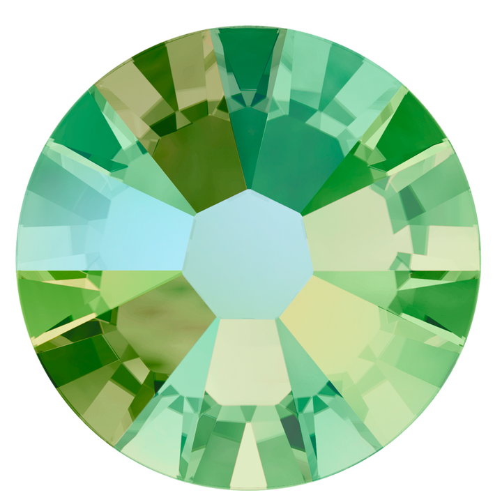 2000, 2058 &amp; 2088 Swarovski Flatback No Hotfix, Peridot Shimmer (214 SHIM)