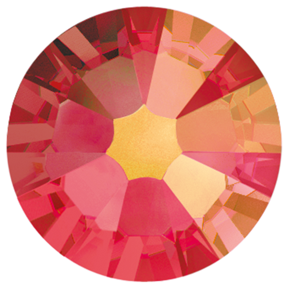 2000, 2058 &amp; 2088 Swarovski Flatback No Hotfix, Light Siam AB (227 AB)