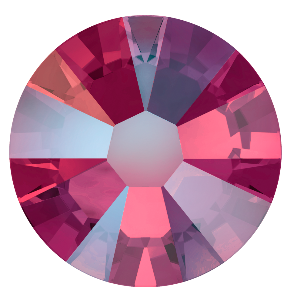 2000, 2058 &amp; 2088 Swarovski Flatback No Hotfix, Light Siam Shimmer (227 SHIM)