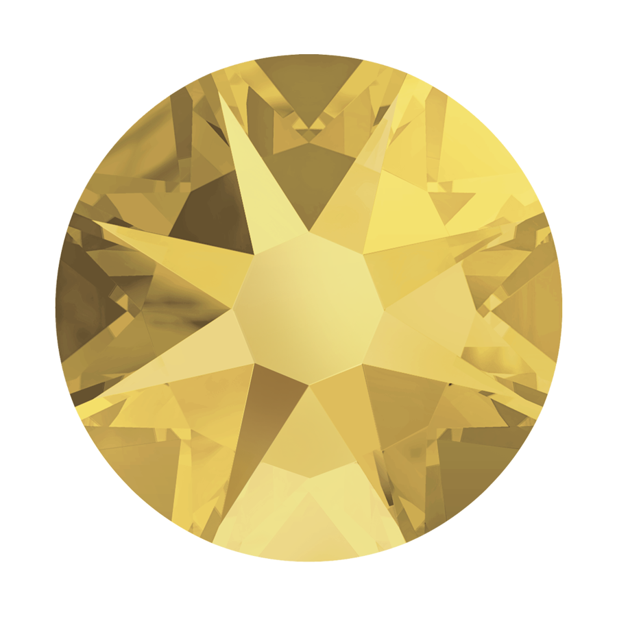2000, 2058 &amp; 2088 Swarovski Flatback No Hotfix, Crystal Metallic Sunshine (001 METSH)