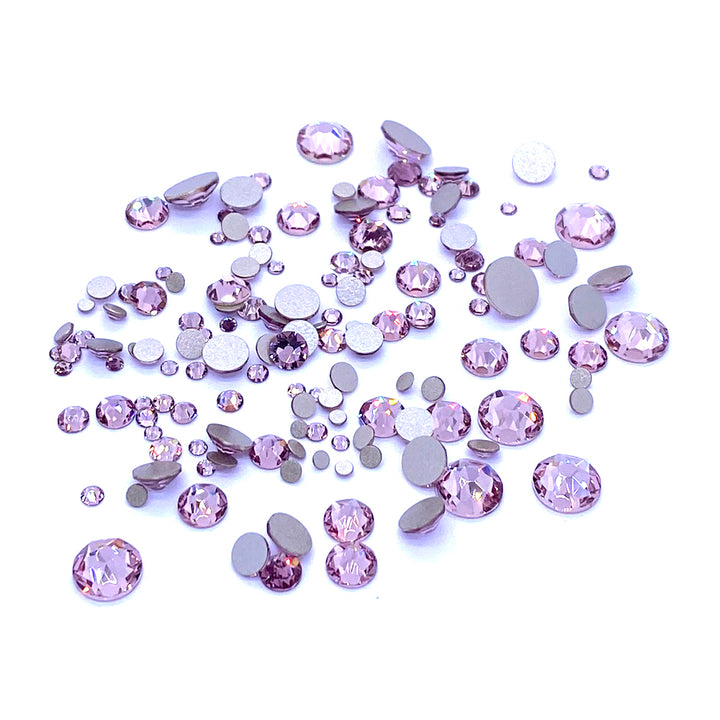 2058 &amp; 2088 Swarovski Flatback No Hotfix Mix Sizes, Light Amethyst (212)