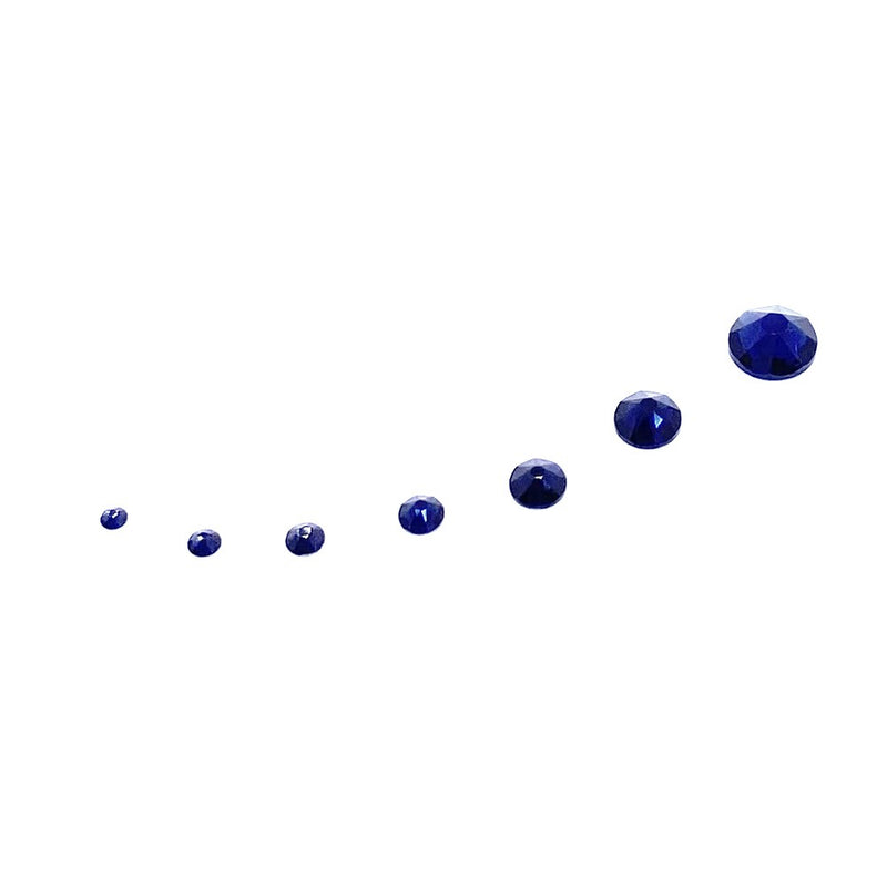2058 & 2088 Swarovski Flatback No Hotfix Mix Sizes, Dark Indigo (288)