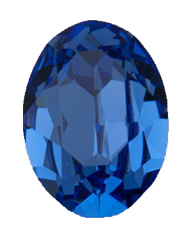 4120 Swarovski Oval Fancy Stones, Sapphire (206)