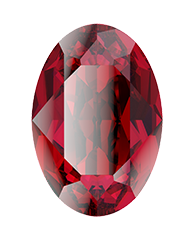 4120 Swarovski Oval Fancy Stones, Siam (208)
