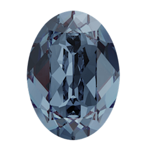 4120 Swarovski Oval Fancy Stones, Denim Blue (266)