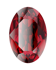 4120 Swarovski Oval Fancy Stones, Scarlet (276)