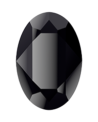 4120 Swarovski Oval Fancy Stones, Jet (280)