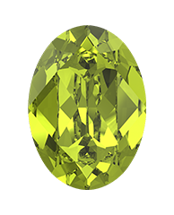 4120 Swarovski Oval Fancy Stones, Citrus Green (337)