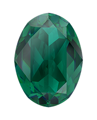 4120 Swarovski Oval Fancy Stones, Emerald Ignite (205 IGNIT)