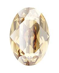 4120 Swarovski Oval Fancy Stones, Crystal Golden Shadow (001 GSHA)