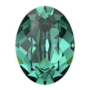 4120 Swarovski Oval Fancy Stones, ReCreated Caribbean Green (1409)