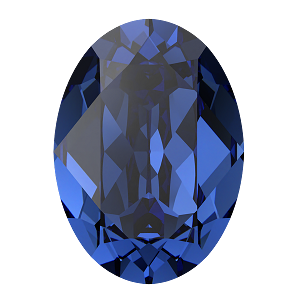 4120 Swarovski Oval Fancy Stones, ReCreated Dark Sapphire (1404)
