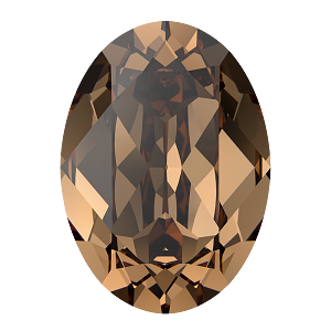 4120 Swarovski Oval Fancy Stones, ReCreated Light Smoked Topaz (1402)