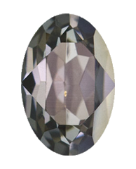 4120 Swarovski Oval Fancy Stones, Crystal Silver Night (001 SINI)