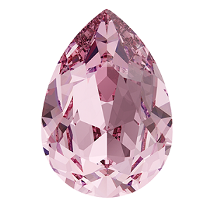 4320 Swarovski Pear Fancy Stones, Light Rose (223)