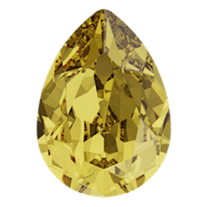 4320 Swarovski Pear Fancy Stones, Light Topaz (226)