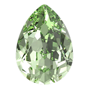 4320 Swarovski Pear Fancy Stones, Chrysolite (238)