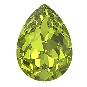 4320 Swarovski Pear Fancy Stones, Citrus Green (337)
