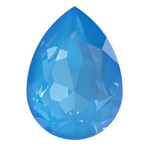 4320 Swarovski Pear Fancy Stones, Crystal Electric Blue Ignite (001 L134I)
