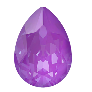 4320 Swarovski Pear Fancy Stones, Crystal Electric Violet Ignite (001 L148I)