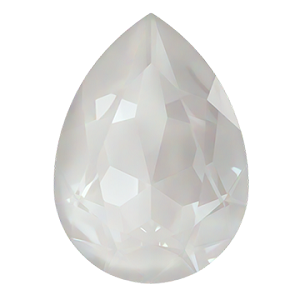 4320 Swarovski Pear Fancy Stones, Crystal Electric White Ignite (001 L139I)