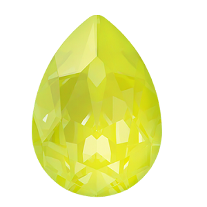 4320 Swarovski Pear Fancy Stones, Crystal Electric Yellow Ignite (001 L138I)