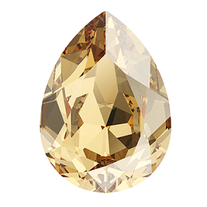 4320 Swarovski Pear Fancy Stones, Crystal Golden Shadow (001 GSHA)