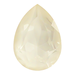 4320 Swarovski Pear Fancy Stones, Crystal Linen Ignite (001 L164I)