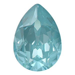 4320 Swarovski Pear Fancy Stones, Crystal Paradise Blue Lux (001 L180L)