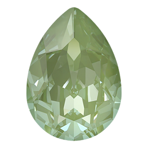 4320 Swarovski Pear Fancy Stones, Crystal Paradise Green Lux (001 L182L)